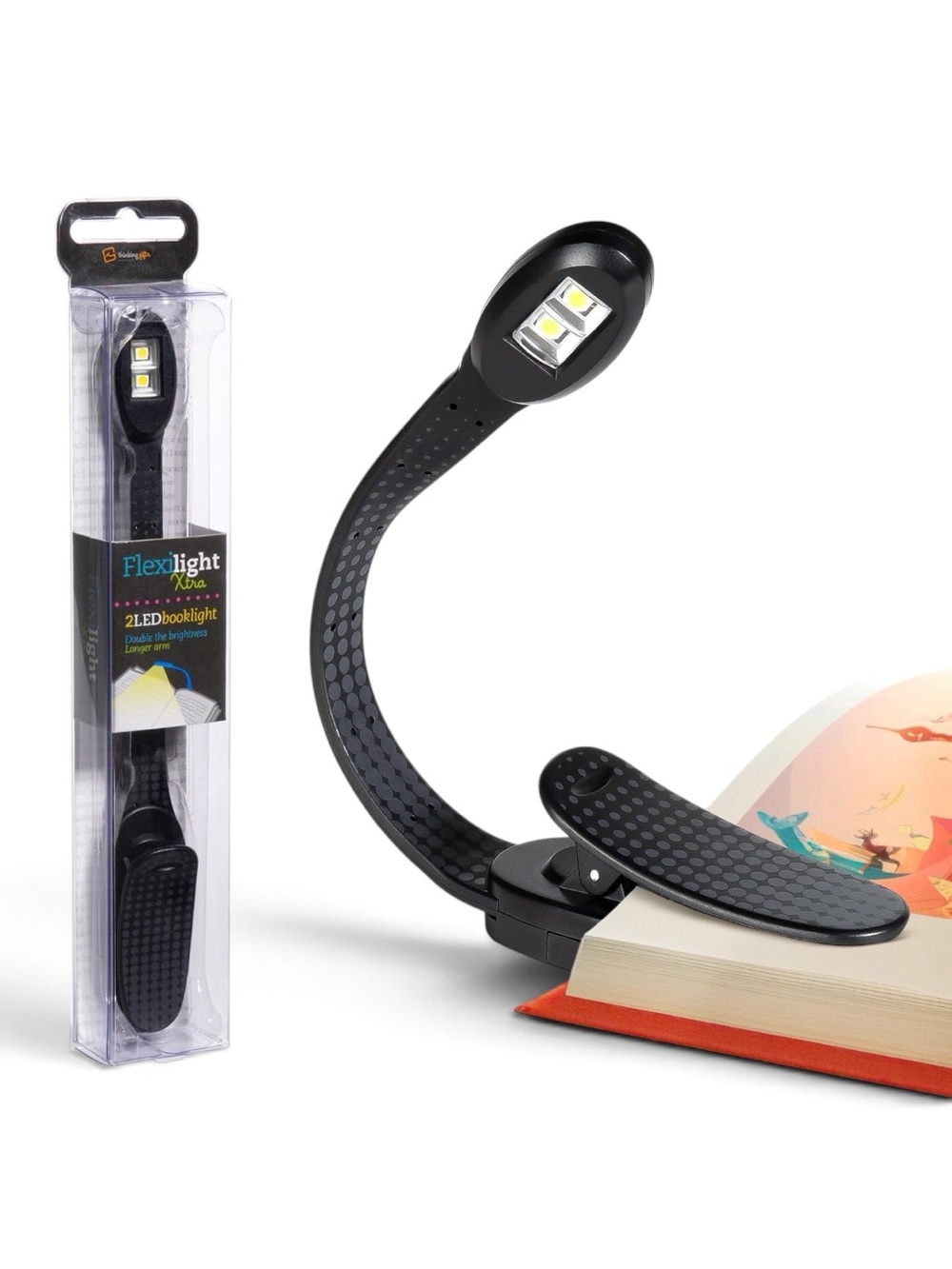 Flexilight Xtra 2 LED Clip On Booklight by Thinking Gifts